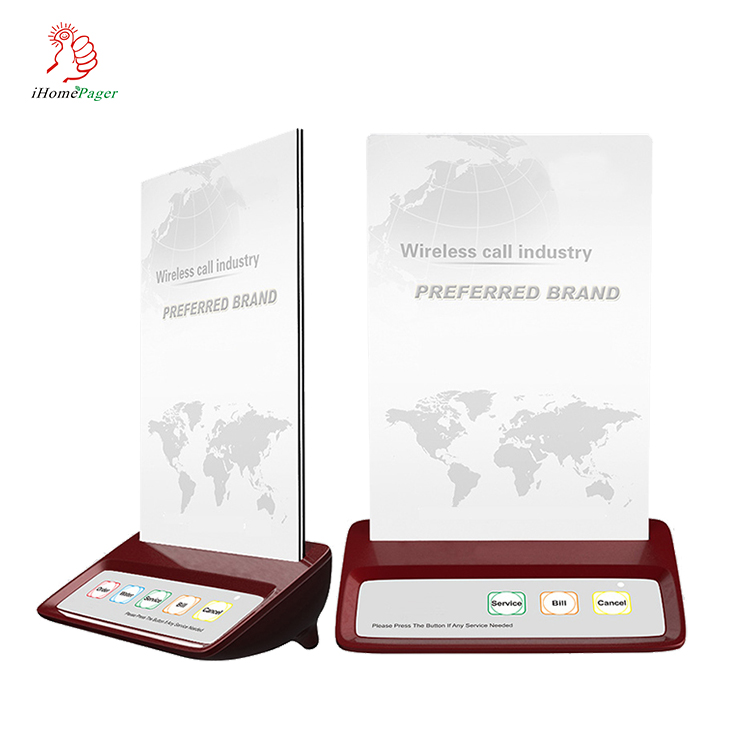 Best price wireless restaurant waiter service digital screen display calling system