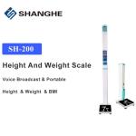 Clinics Coins Bluetooth RS232 Height Weight Bmi Machine