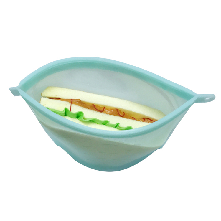 New products 2018 Reusable Silicone Food Storage Bag Large Washable Silicone Fresh Bag for Fruits Vegetables Meat