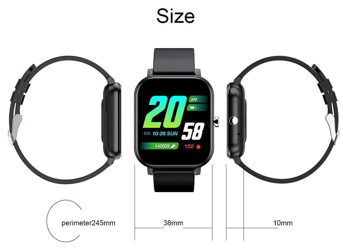 Boys Exercise Monitor 1.54 Inch Smart Watch 200mAh Long Battery Time Sleep Detection