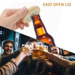 Blank Round Sublimation Wooden Magnetic Beer Bottle Opener