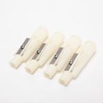 White Single Hole Manual Pencil Sharpener Kid Safe