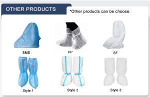 China Shoe Covers Skid Proof Cpe Pe Water Proof Plastic Nonslip Shoecover wholesale