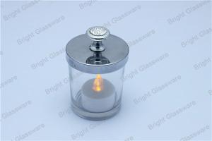 China Latest Design candle jar with metal lid, candle container lid for decor wholesale