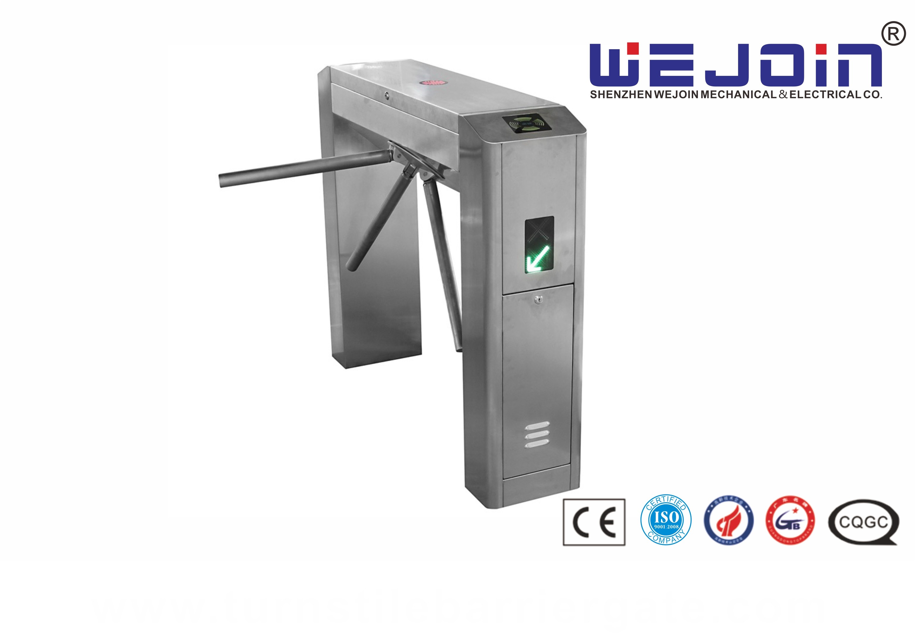 Double Direction Tripod Turnstile Gate , Access Control Barriers And Gates