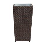 Brown Rattan Wicker Hand Weave Finishing Outsite Flower Pots