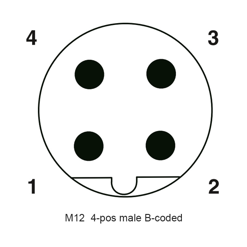 Waterproof M12 8 Pin Female Connector 5P 12P With A / D Coding