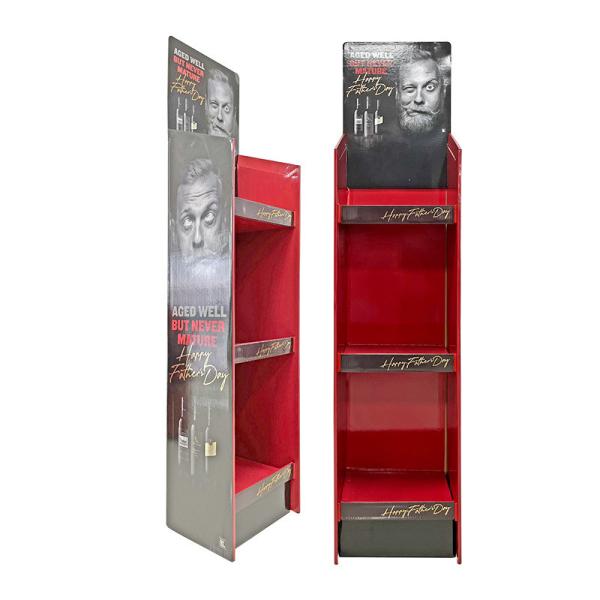 Recycle Cardboard Counter Display Exhibition Shelves Pop Store Display Stocking