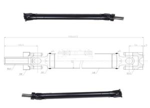 China Rear Drive Shaft Prop Shaft ASSY MB661084 Reman Fits 1992-1994 Mitsubishi Montero wholesale