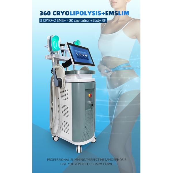 Multifunctional 360 Cryo 40K Cavitation Body Sculpting Machine With Chin And Rf Cavitation Laser