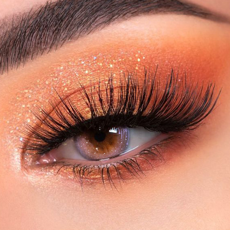 Realistic Eye Amethyst Color Contact Lens 14.2mm For Daily Use