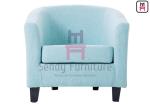 Leather / Fabric Upholstered Restaurant Booth Sofa High Density Foam For