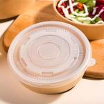 High Quality Food Container Kraft Bowl Brown 500ml Takeaway Kraft Paper Bowl