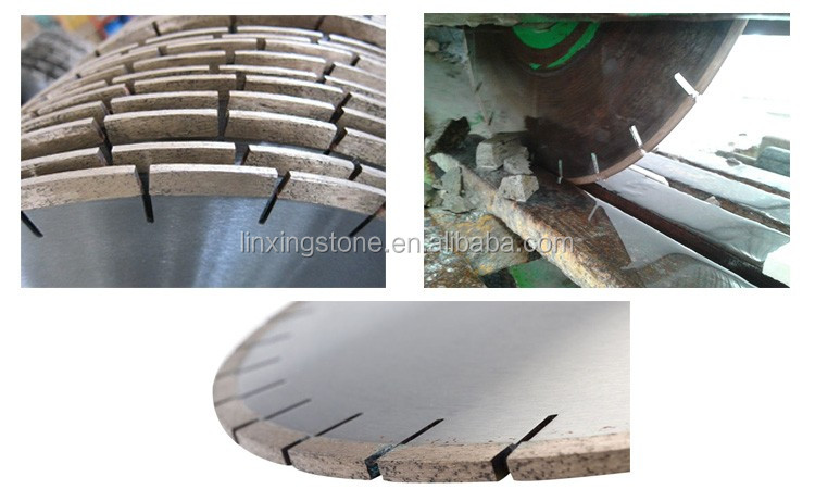 350mm Diamond Saw Blade Segment for Sandstone Fanshaped Design and Golden Color