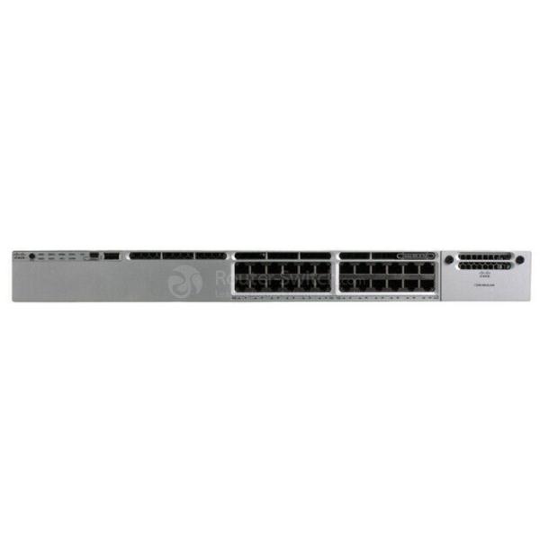 Cisco WS-C3850-24P-L Front C3850 Series Cisco Network Switch 24 Ethernet POE+ Gigabit Switch WS-C3850-24P-L