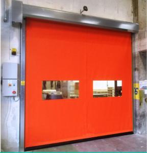 China High Speed Pvc Roll Up Rapid Shutter Door 304 Stainless Steel Maintenance Low High Speed Stacking Folding wholesale