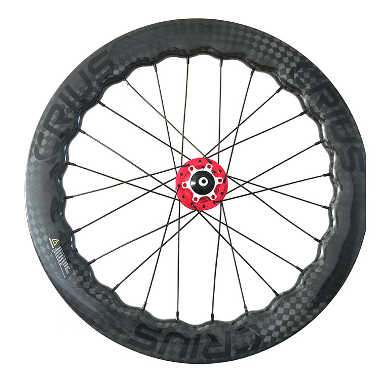 24-30h 20 Inch 451 Carbon Wheelset Foldable Bicycle Wheelset Clincher Disc Brake Carbon Folding Bike Wheels