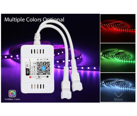 DC 5V Intelligent Magic Color LED Controller Wifi APP Control With 2.4G RF Wireless