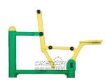 outdoor fitness equipments steel based zinc powder coating Rider-OK-J02D