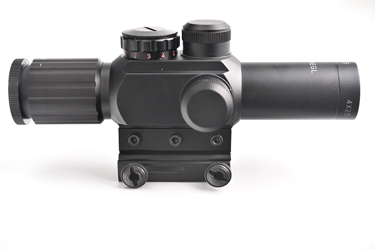 M6 Tactical Red/Green Sight with 4X Magnification and Red Laser Lightweight 435g