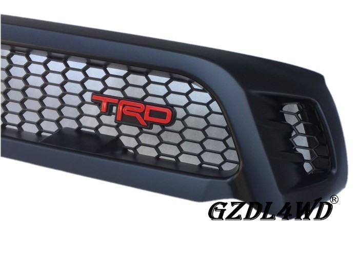 TRD Toyota Hilux Custom Grill Mesh , Custom Truck Grilles With Red TRD Lettering