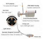 64Kbps 12VDC WiFi Wireless Camera System CCTV Kit Wireless Waterproof