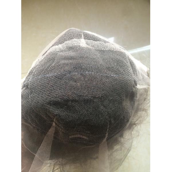 Customizable Mens Real Hair Wigs Mens Blonde Wig Hand Tied