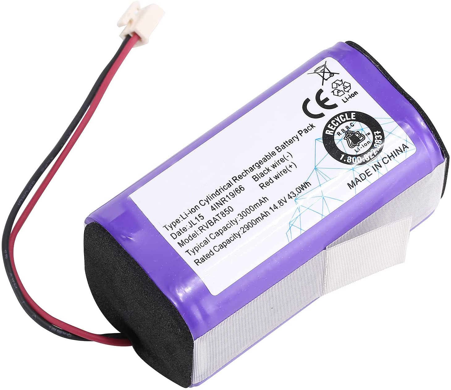 OEM 3000mah Vacuum Cleaner Lithium Battery V5s Cw310 X5 V5Pro V7