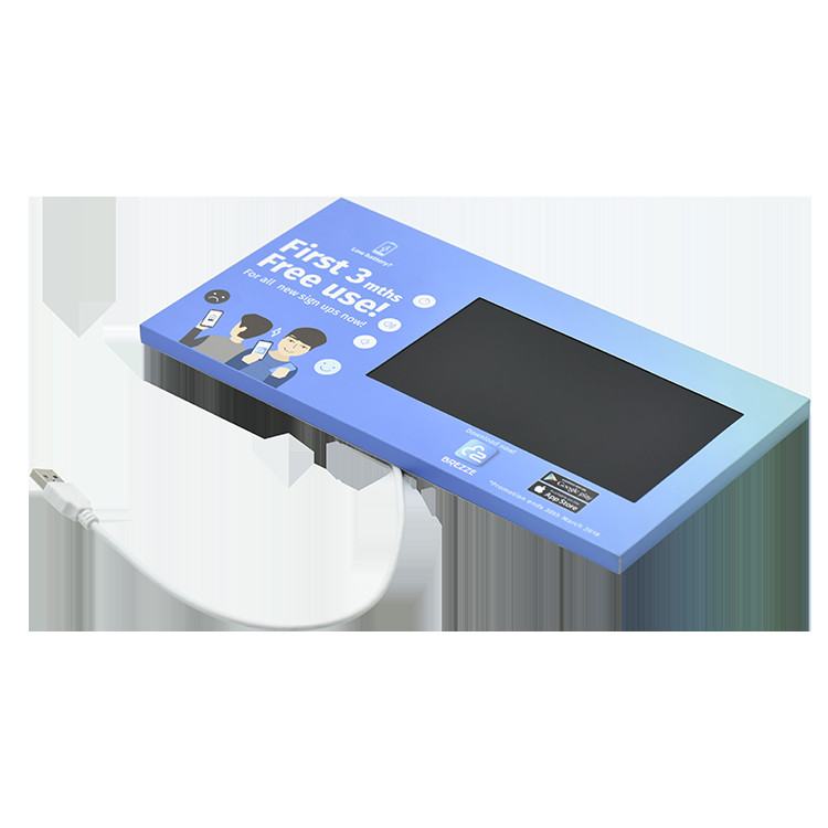 Custom design video point of purchase display, retail LCD video pop display video shelf talker