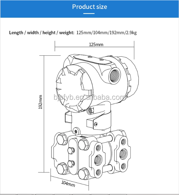 OEM Supported Pressure Transmitter for Industrial Smart Liquid Pressure Measurement