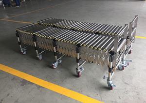 China Adjustable Height Flexible Roller Conveyor with Stainless Steel Material wholesale