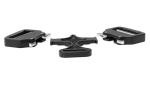 Double Insert Tactical Unisex Metal Belt Buckle Black Plated 38MM