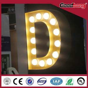 China outdoor indoor waterproof anti-wind vacuum forming chorme Channel Alphabet Letter Sign wholesale