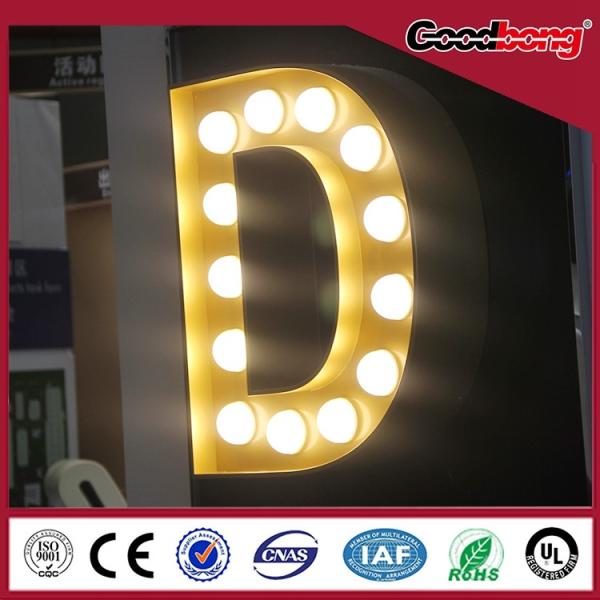 outdoor indoor waterproof anti-wind vacuum forming chorme Channel Alphabet