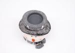 Christmas Decoration Holders , Polyresin Snowman Candle Holder Handmade Crafts