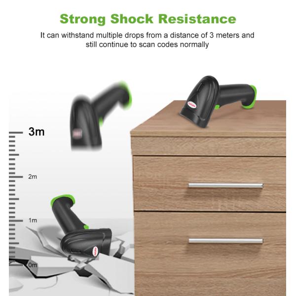 Low Price Scanners From Luckydoor Factory Qr Code Reader Wireless+BT Use with Thermal Printer