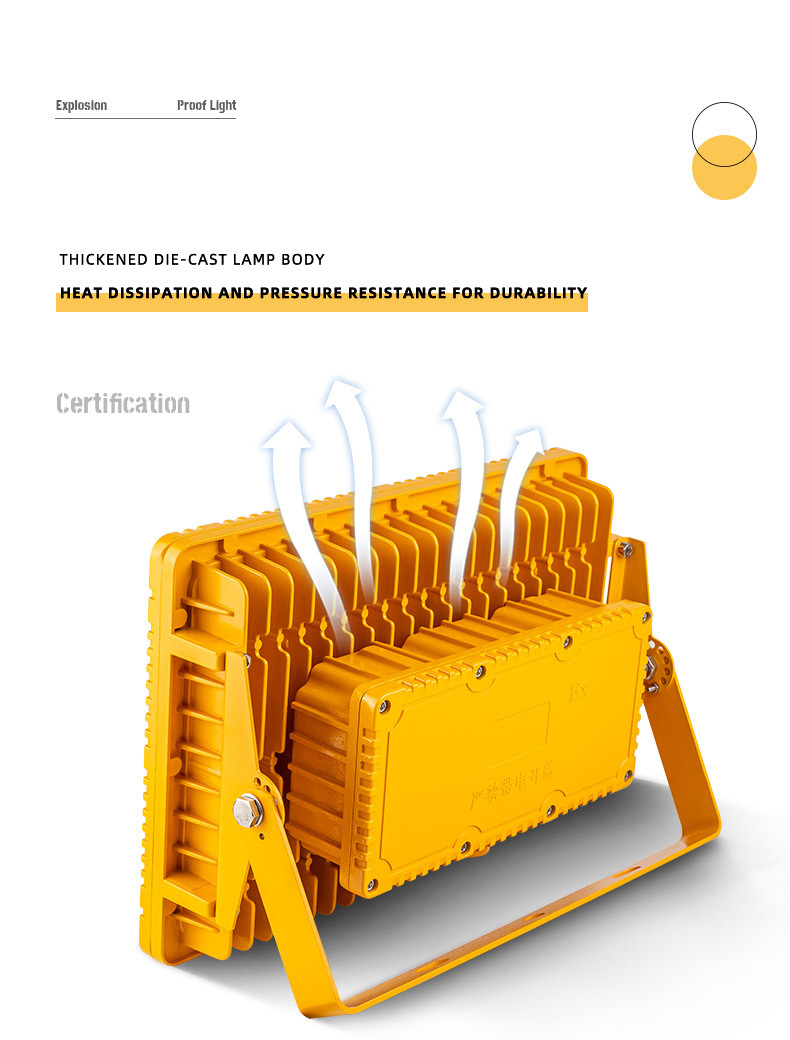 Lab Atex Explosion Proof Led Wall Mount Flood Light For Chemical Industry