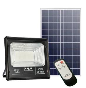 China 30000H 200W 300W ABS LED Solar Flood Light Outdoor Projector Lighting wholesale