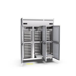 China 45 Tray Imperial Commercial Upright Freezer Six Door 220v Restaurant Stand Up Freezer wholesale
