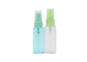 China Plastic Fine Mist Sprayer Bottle 60ml Cylinder Matte Transparent wholesale