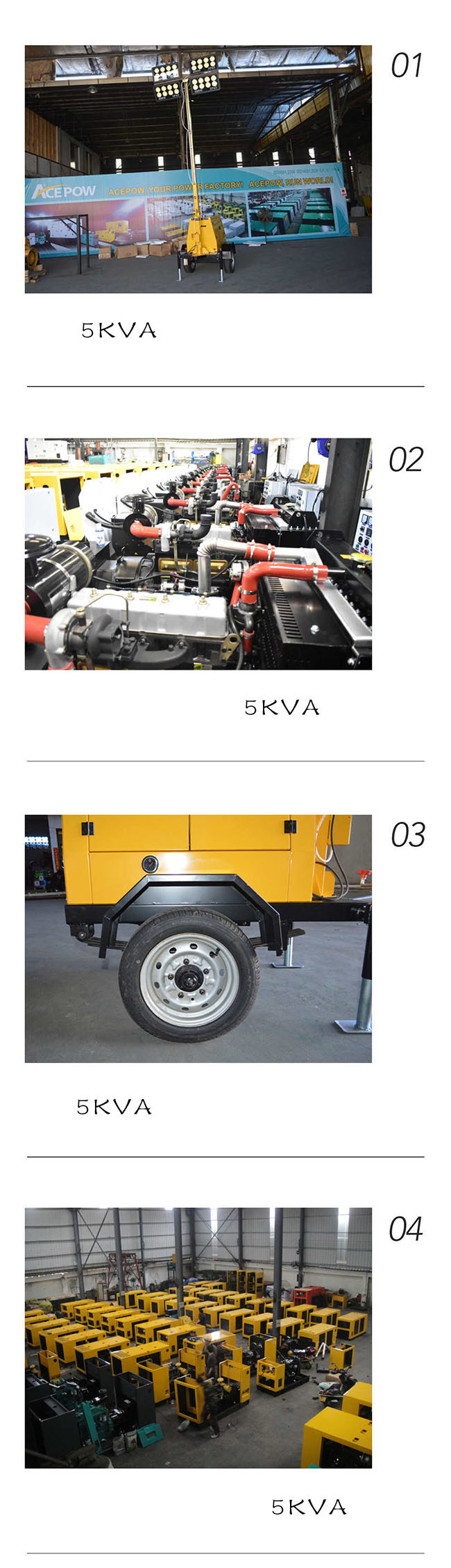 5KW 5KVA LED Light Tower