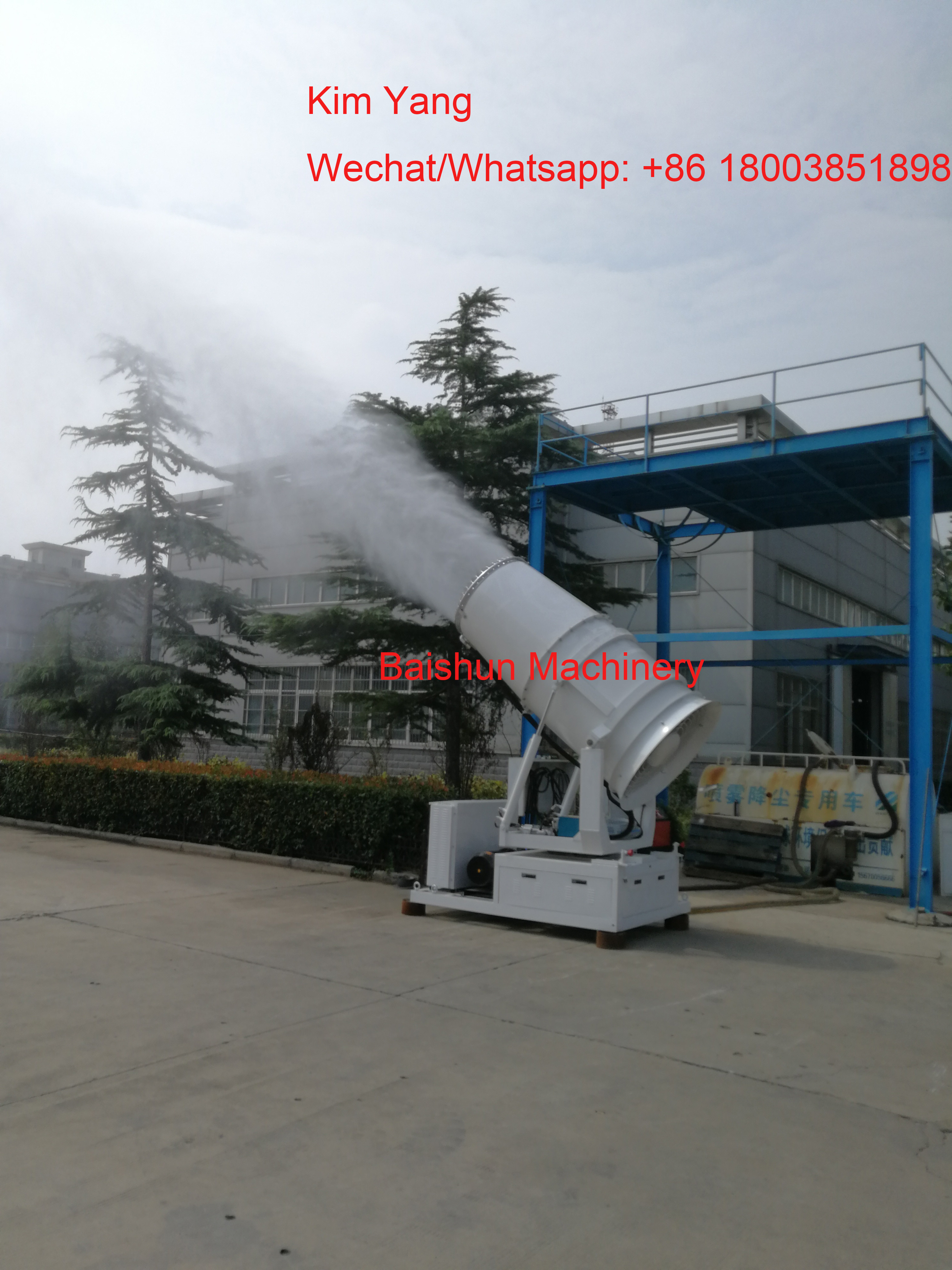 30 meters automatic dust suppression cannon dust removal spray machine