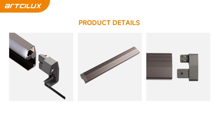 Modern Recessed Indoor LED Strip Lighting In Aluminum Alloy Profile