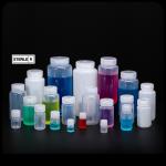Transparent Lab PP Plastic Biological Small Reagent Bottle Wide Mouth