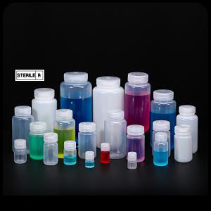 China Transparent Lab PP Plastic Biological Small Reagent Bottle Wide Mouth wholesale