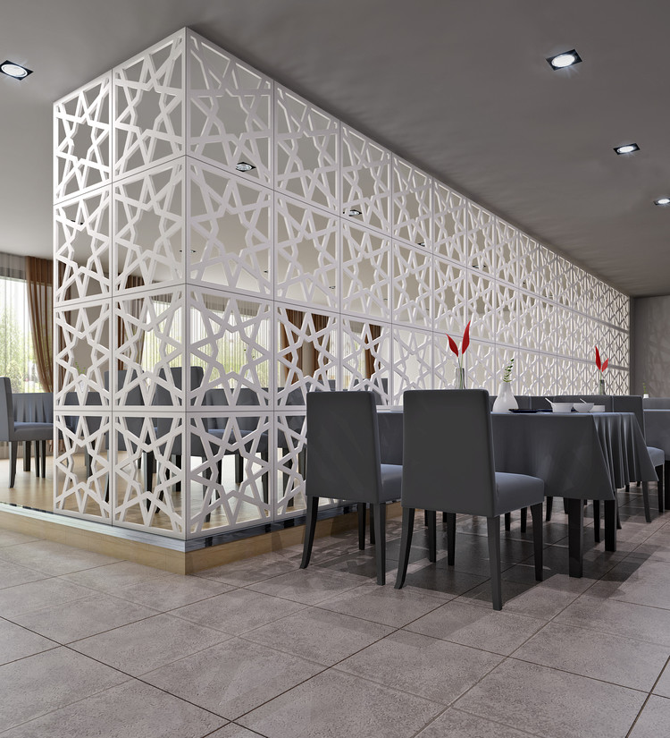 PVDF Aluminum Partition For Hotels/Villa/Lobby Interior Decoration
