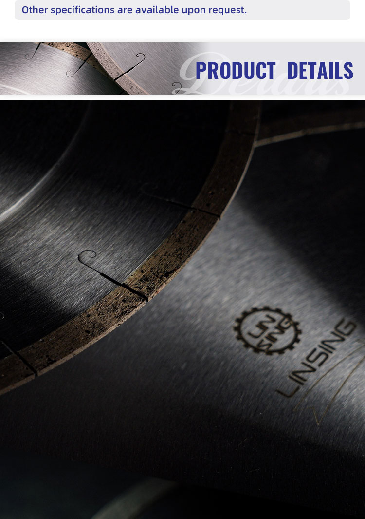 Diamond Powder Alloy Steel D400mm Saw Blade for Silent Wet on Quartz Stone Cutting