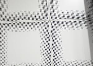 China Acoustic aluminum drop in Ceiling Tiles / Suspended Tiles with Fireproof Nonwoven sheet wholesale