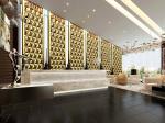 Hairline Gold Stainless Steel Wall Panels For Hotels/Villa/Lobby/Shopping Mall