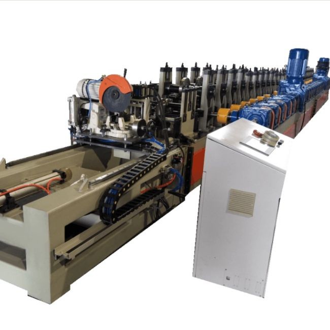 Steel Solar Strut Channel Roll Forming Machine 7.5KW Hydraulic Cutting 16 Forming Stations